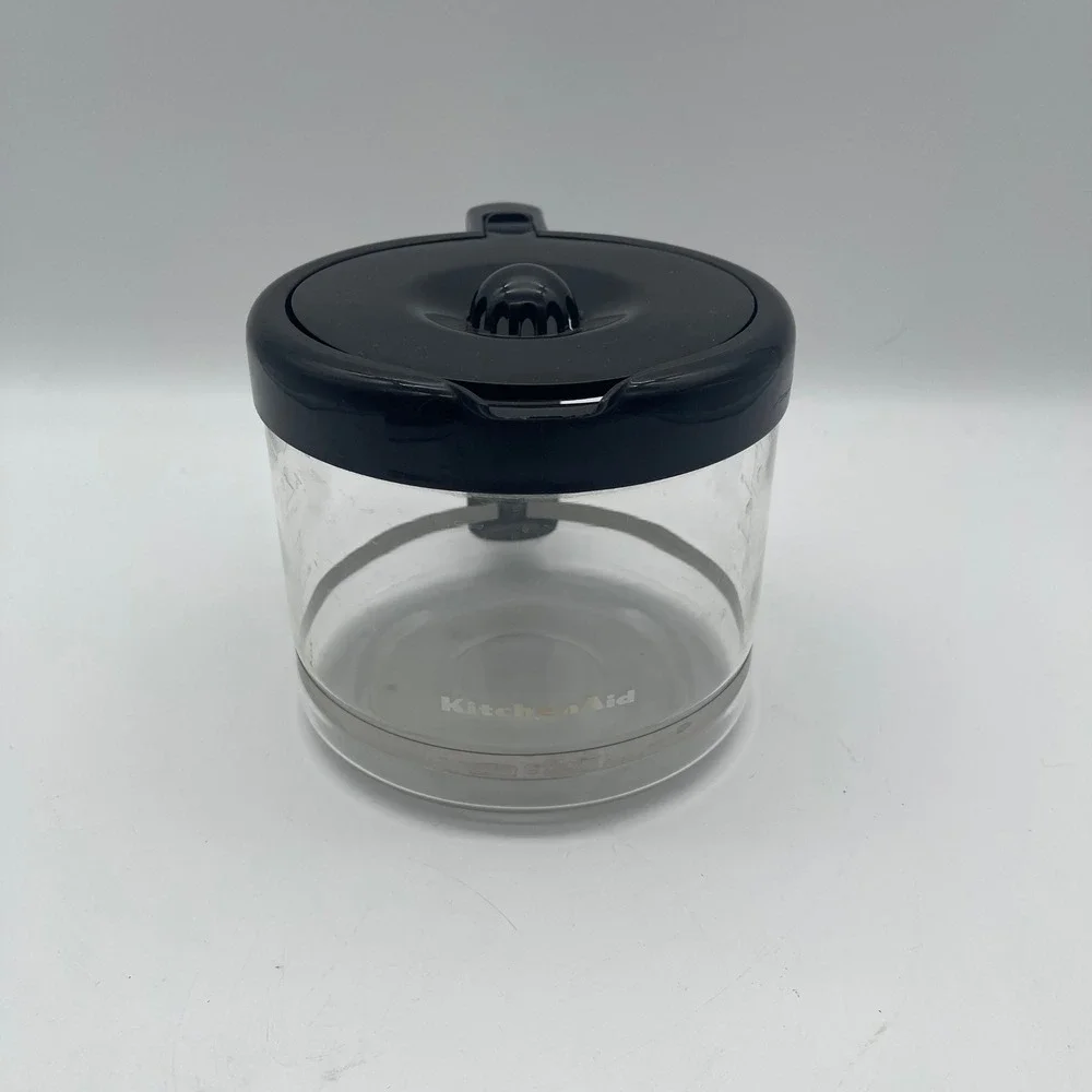KitchenAid 12 Cup Glass Coffee Carafe Replacement Clear Black Lid Handle